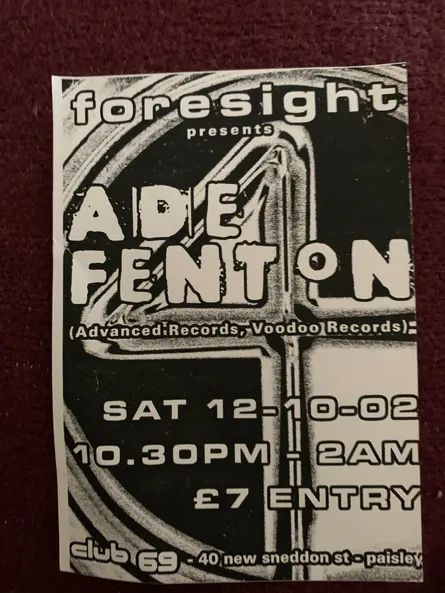 Foresight presents Ade Fenton