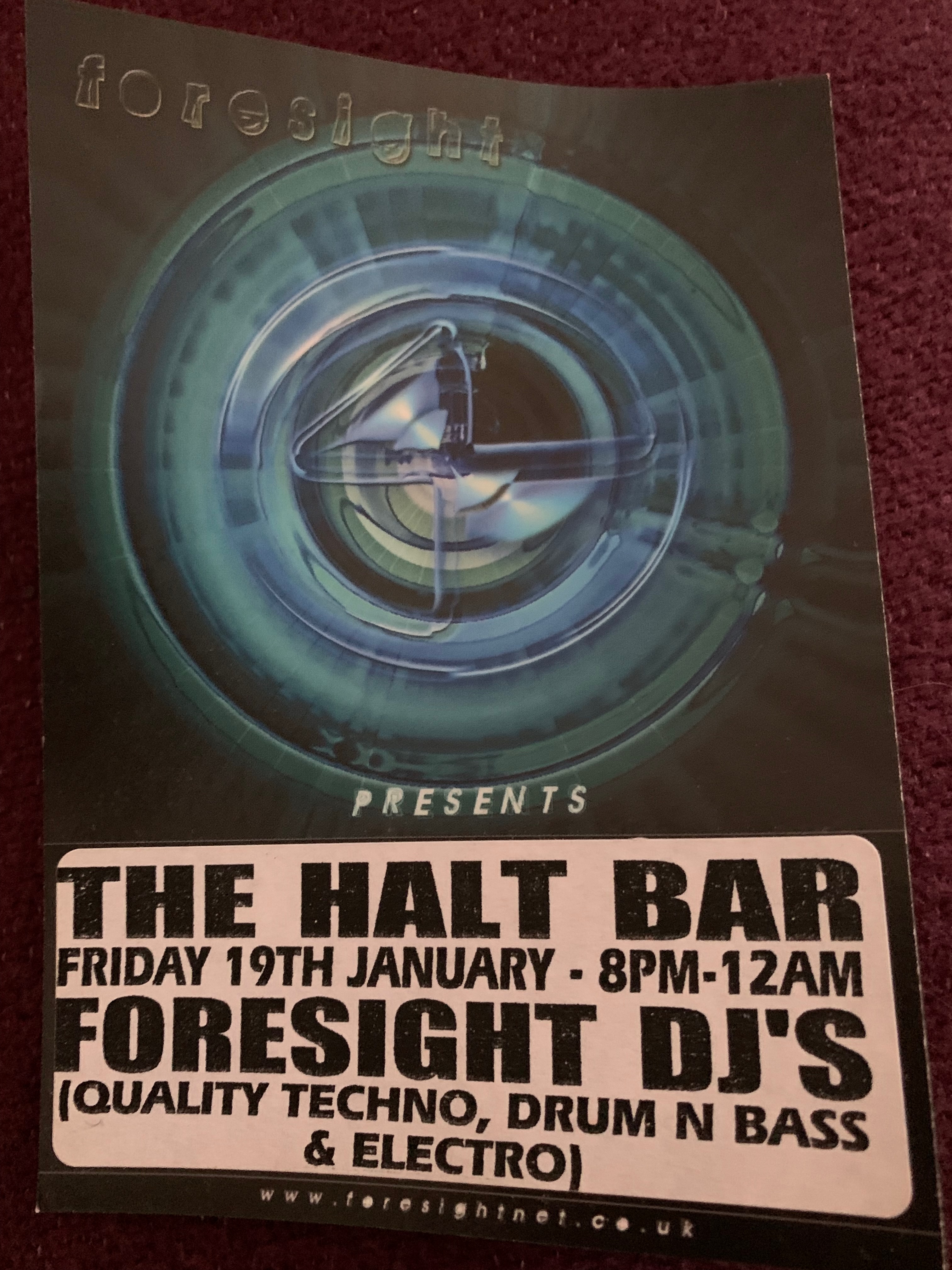 Foresight presents The Halt Bar