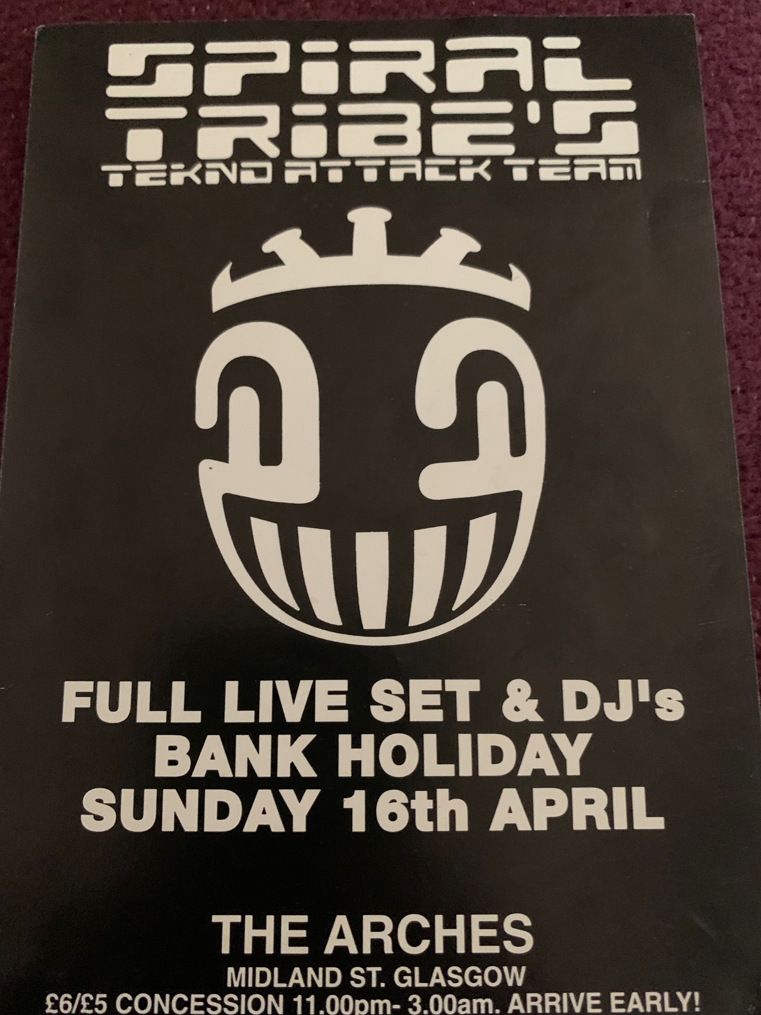 Spiral Tribe's Tekno Attack Team - Bank Holiday at The Arches