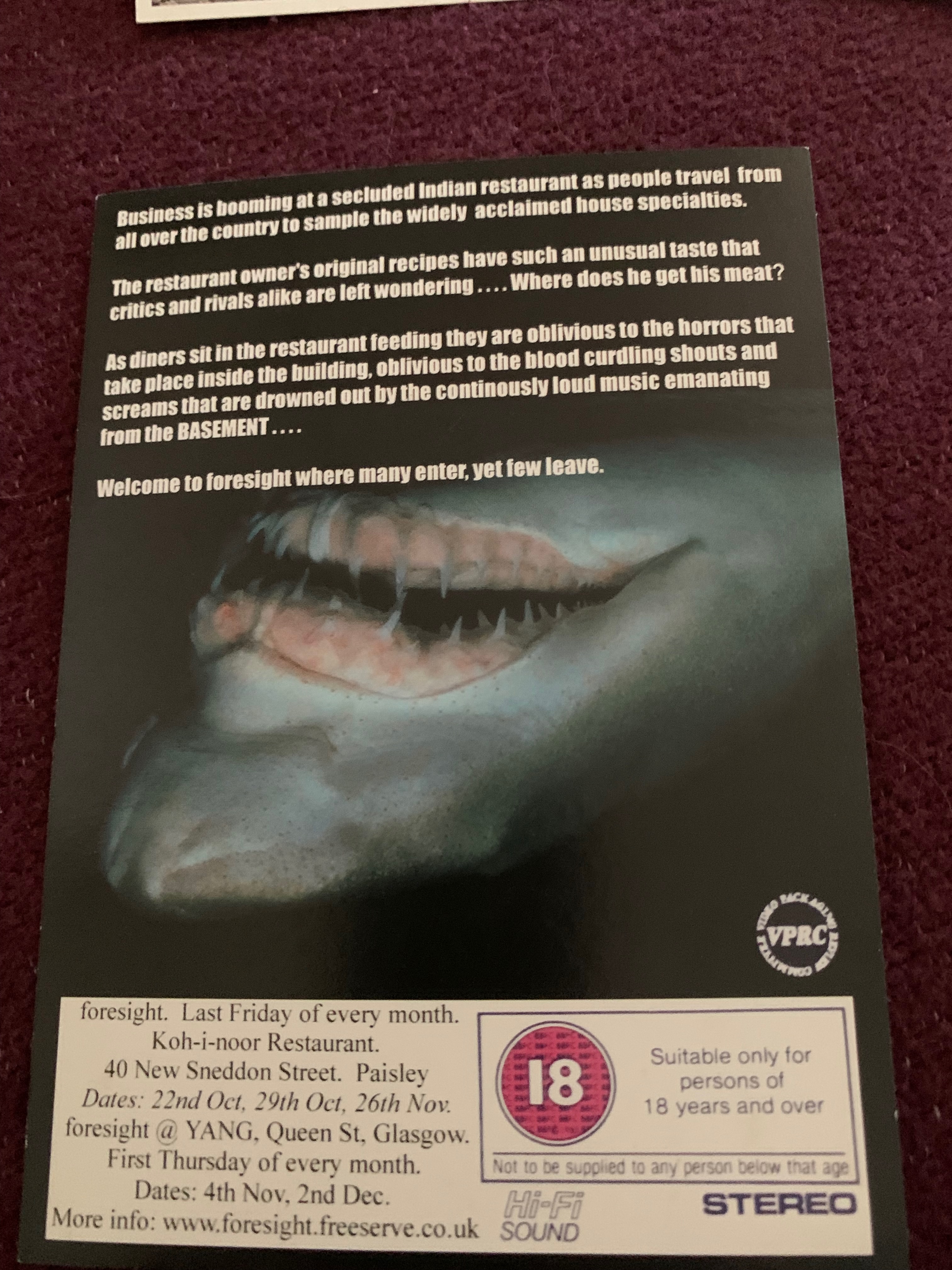 Foresight @ Koh-i-noor - October/November Series